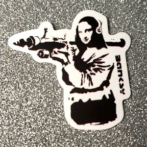 ART Banksy WATERPOOF Sticker